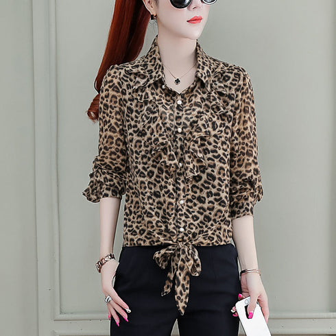 Women's T-shirt With Ruffled Blouse - ROUTINE FASHION